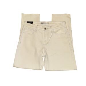Joe's Straight Crop Jeans Women's Size 26 Cotton Outdoor Light Wash Denim White